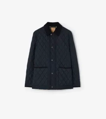 Quilted Nylon Haddington Jacket in Navy