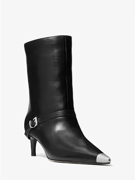 Kasia Leather Buckle Boot