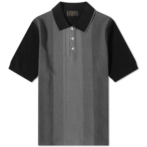 Stripe Knit Polo