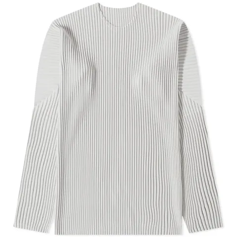 Long Sleeve Pleated T-Shirt