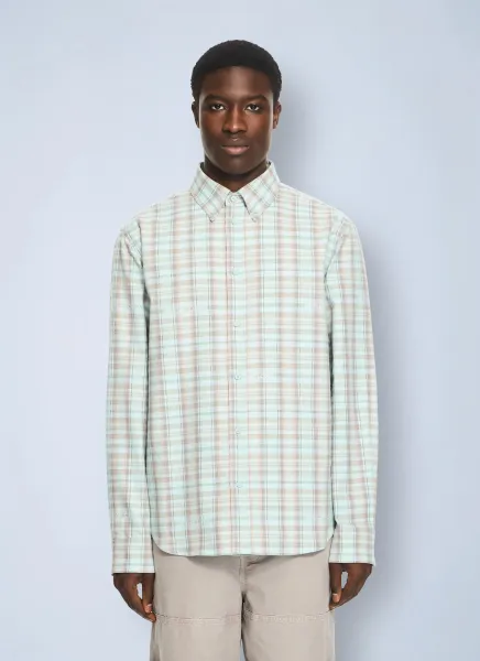 Marker Check Flannel Regular Shirt