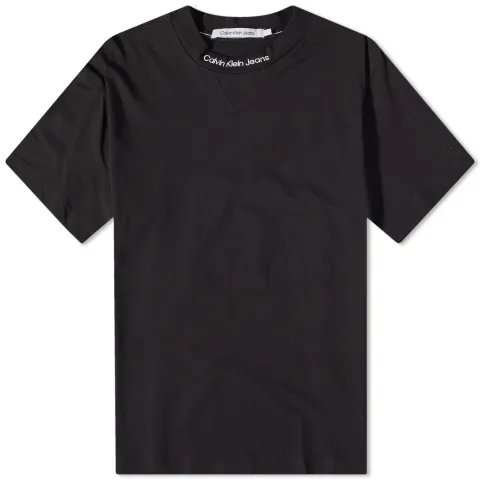 Embroidery Neck Logo T-Shirt