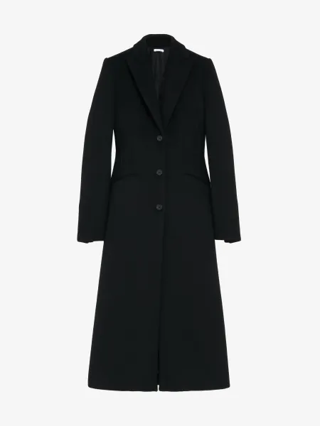 Wool Felt Single-breasted Coat