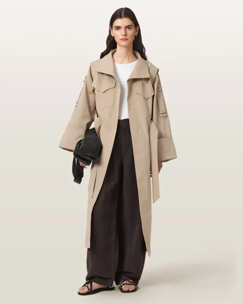 Clayton Relaxed Fit Trench Coat