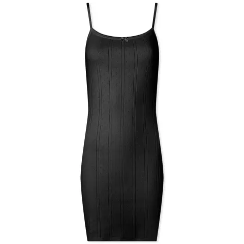 Picot Trim Tank Vest Dress