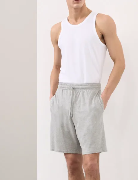 Autograph Supima Cotton Modal Pyjama Shorts Grey Marl