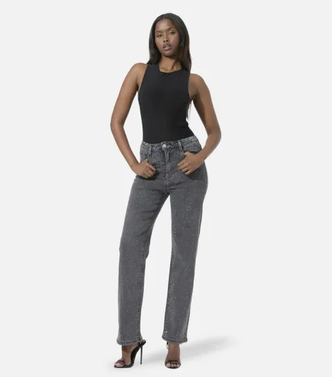 Public Desire Women's Black Cross Over Bodysuit