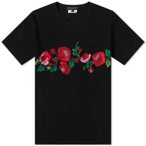 Roses Embroidery T-Shirt