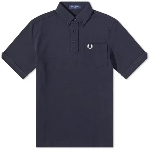 Button Down Collar Polo