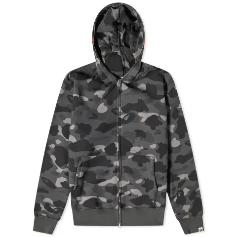 Colour Camo Shark Full Zip Hoodie