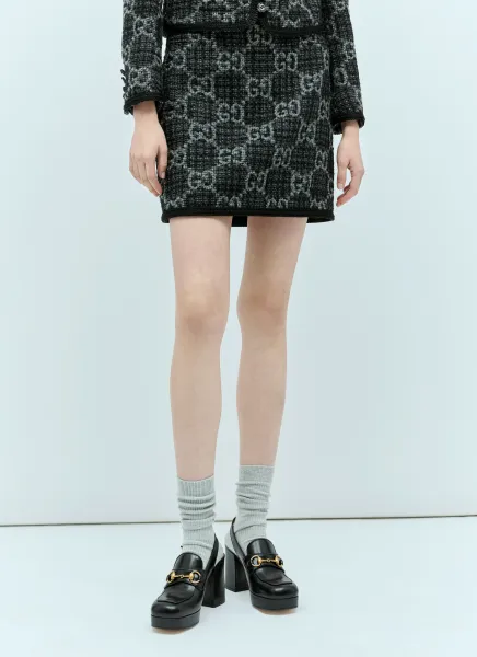 GG Tweed Mini Skirt