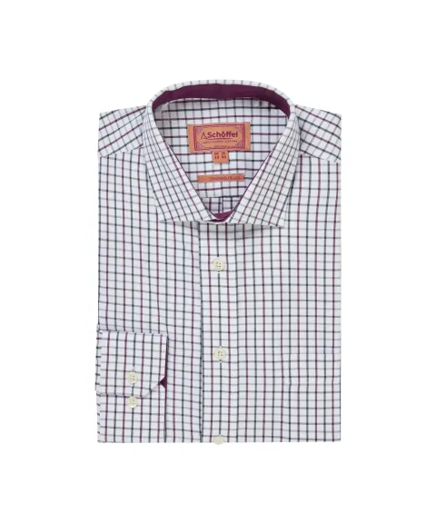 Schöffel Country Milton Tailored Shirt - Plum/Botanical Green