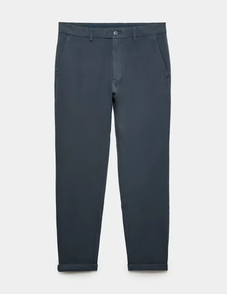 Marks & Spencer The Ultimate Slim Fit Twill Chinos Dark Slate
