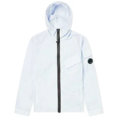 Arm Lens Hooded Zip Shirt Jacket
