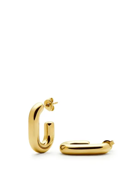 Missoma Chubby Oval Small Hoop Earrings