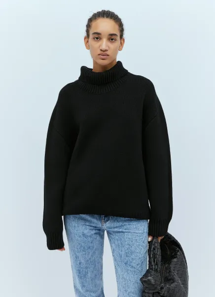 Landed High Neck Knit Sweater