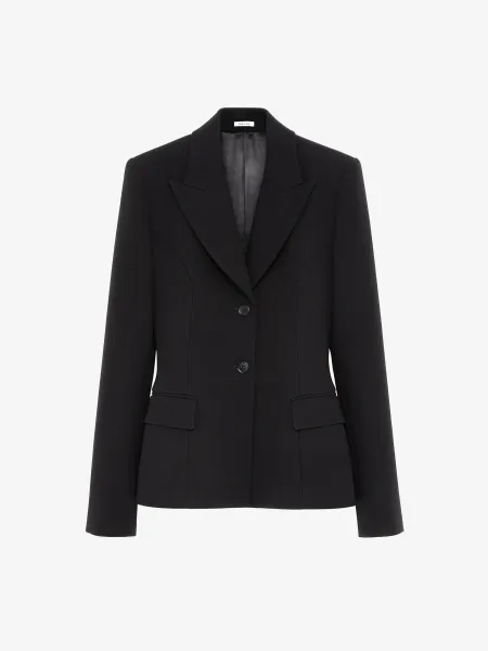 Bonded crepe Single-breasted Jacket