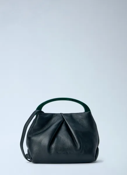 Dries Van Noten Structured Leather Handbag