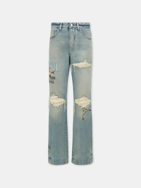 CHATEAU MX1 STRAIGHT FLARE - Aged Indigo