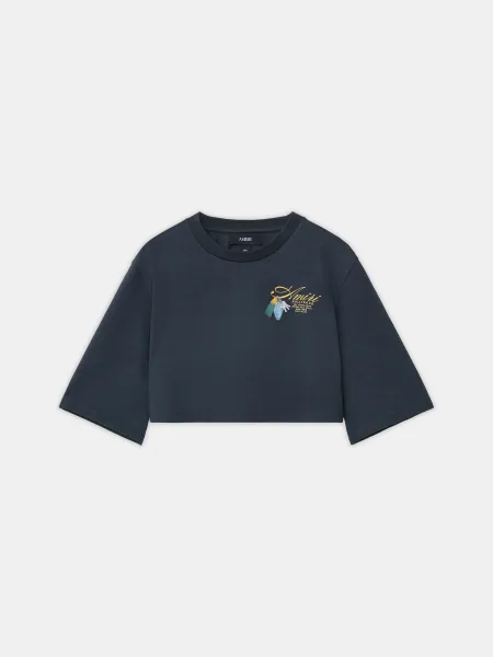 WOMEN - WOMEN'S CHATEAU KEYS CROPPED TEE - Black