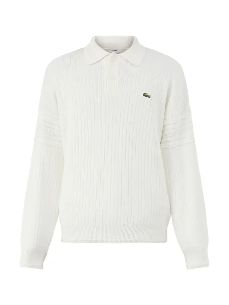 Lacoste Cotton Ribbed Knitted Rugby Shirt
