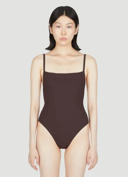 Square-Neck One Piece Swimsuit