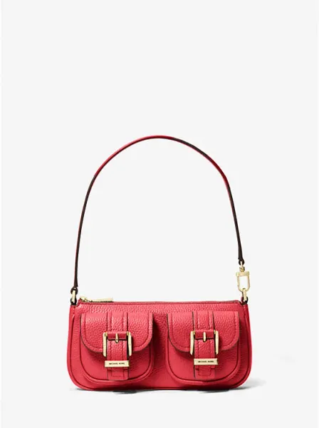 Michael Kors Zoe Small Pebbled Leather Pochette