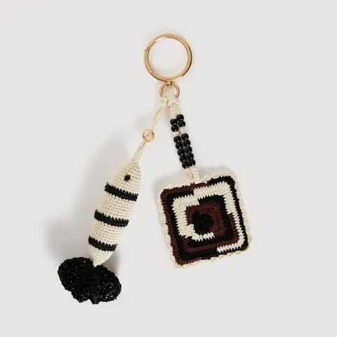 Hand crochet keyring