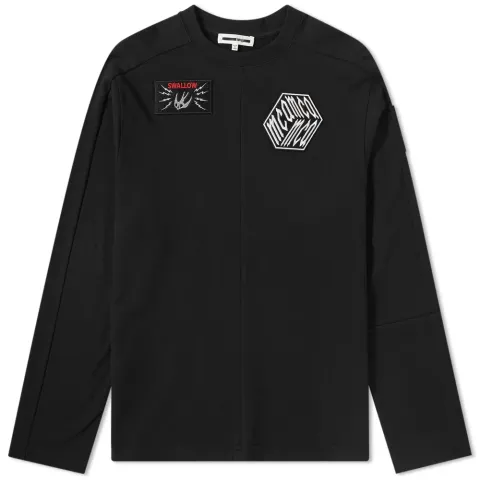 McQ Alexander McQueen Recycled Kimono Patch Crew Sweat