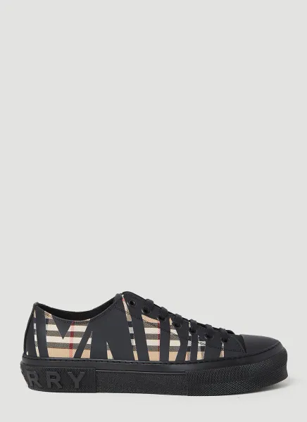 Sliced Check Sneakers