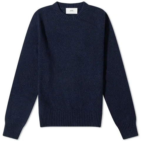 Tonal Heart Cashmere Crew Knit