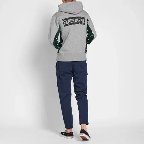 Star Box Logo Check Panel Hoody