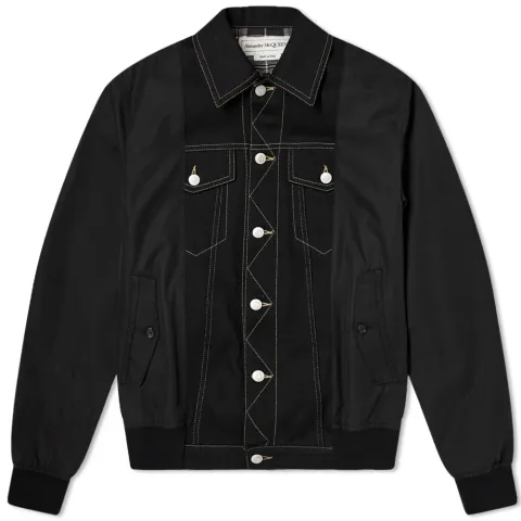 Hybrid Bomber Denim Jacket