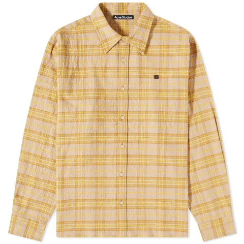 Sarlie Flannel Check Face Shirt