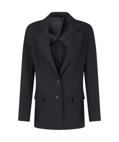 Schöffel Country Henley Linen Blazer - Navy