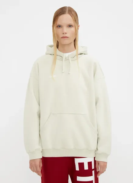 Hooded Fitted Inside Out Sweater