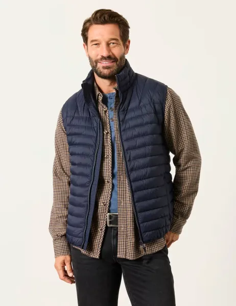 FatFace Padded Gilet Navy