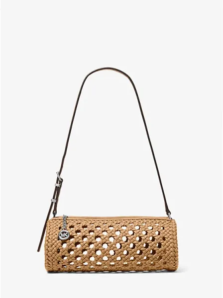 Izzy Small Crocheted Barrel Pochette