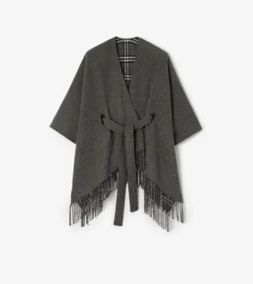 Wool Tay Cape in Marlborough grey