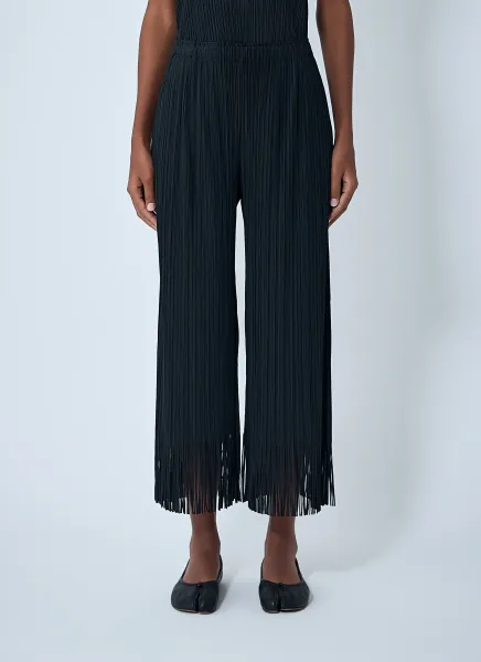 Fringe Pleated Pants