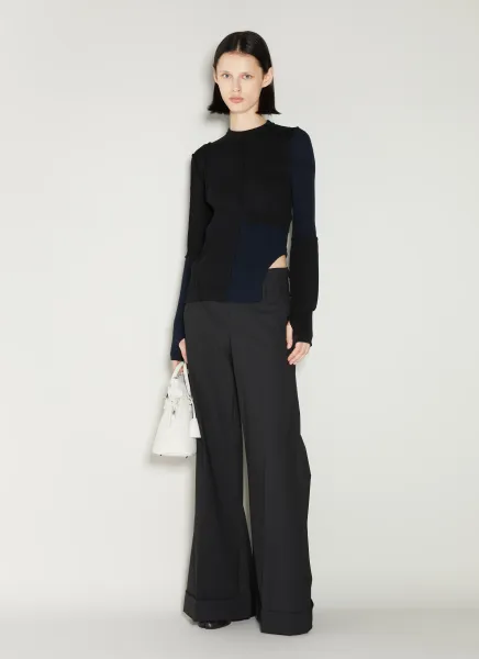Panel Knit Sweater