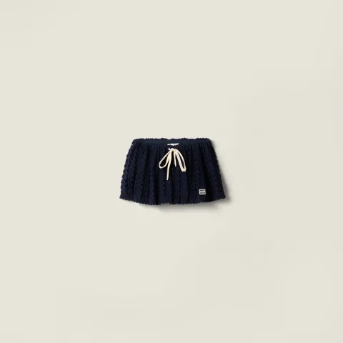 Cotton miniskirt