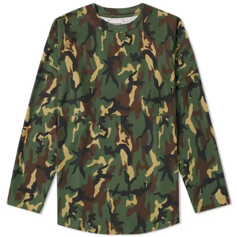 Camo Logo Over Long Sleeve Tee