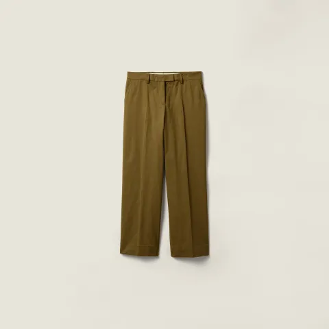 Cotton satin pants