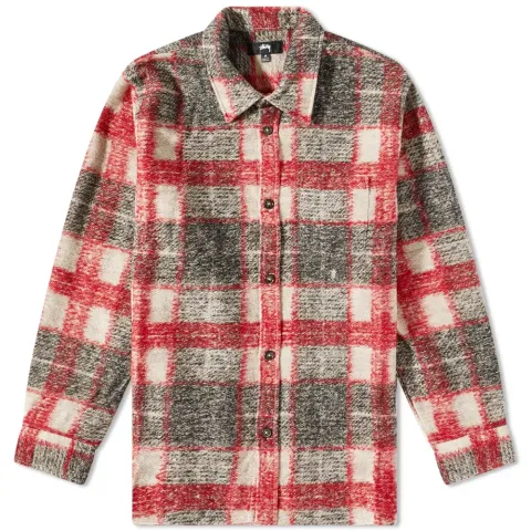 Plaid Knit Shirt
