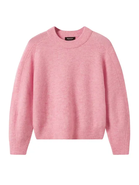 Whistles Wool Mix Curved Hem Knit