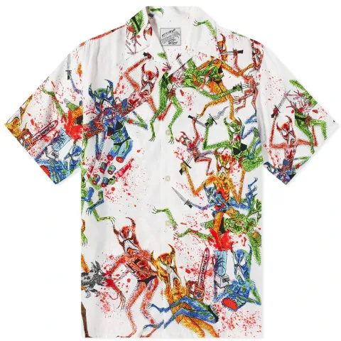 x Neck Face Type-2 Anniversary Hawaiian Shirt