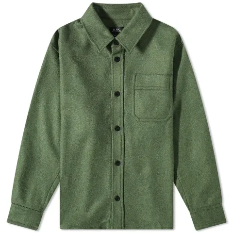 A.P.C. Basile Recycled Wool Overshirt