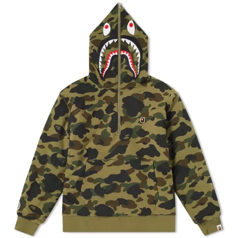 1st Camo Shark Sherpa Pullover Hoodie