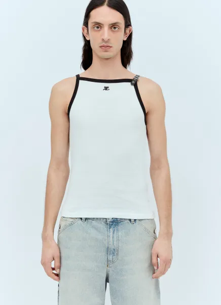 Buckle Contrast Tank Top